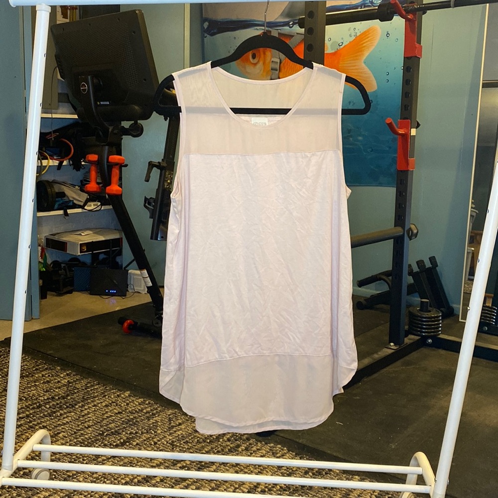 Cute Chico’s Light Pink Tank Top